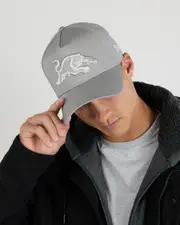 [New Era] New Era Men's Penrith Pantshers 9Forty A-Frame Snapback Cap in Grey/White One Size Grey/White