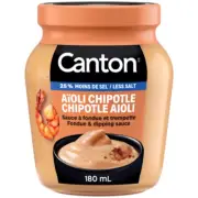 Canton Fondue & Dipping Sauce Sauce Chipotle Aioli 180ml