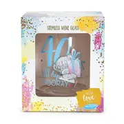 Me to You - Stemless Wine Glass 40th - Gifting Glassware