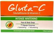 GLUTA-C Intense Whitening Soap with Papaya Exfoliants Glutathione & Vitamin C 120g