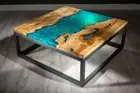 Square Epoxy Table Resin table Epoxy Coffee Table for Home Decor