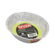 48 x Aluminium Foil Oval Tray Catering Party BBQ Baking Takeaway Roasting Oven