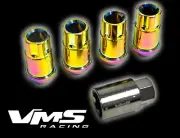 20PC VMS RACING MITSUBISHI 12X1.5MM ALUMINUM LOCKING LUG NUT SET NEO CHROME (for: Mitsubishi)