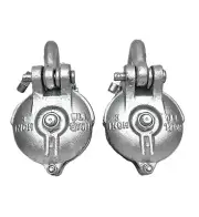 3" Snatch Block Yarding Block Wire Rope Pulley WLL 1.5 Ton (Qty 2)