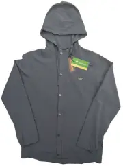 Travis Mathew Jacket Mens Medium Blue LS Full Zip Golf ⛳ Waterproof Hooded Logo