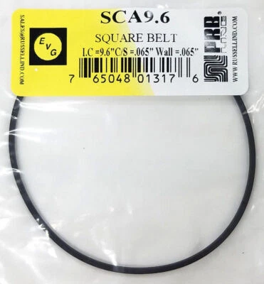 PRB SCA 9.6 Square Cut Belt for VCR, Cassette, CD Drive or DVD Drive SCA9.6