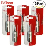 5-PACK Hosa GXP-246 XLR Male to 1/4" TRS Male Adapter
