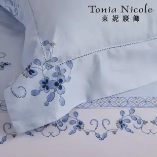【Tonia Nicole 東妮寢飾】Narumi聯名款-100%高紗支長纖細棉印花被套床包組-極致米蘭(特大)