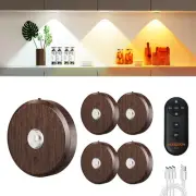 MEKKLEON Puck Lights with Remote Control Rechargeable,Wireless Under Cabinet ...