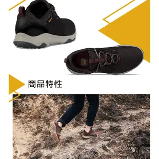 【TEVA】女 Arrowood Venture WP 低筒防水牛皮機能休閒鞋/登山鞋-黑 (原廠現貨)