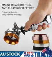 51/54/58mm Magnetic Espresso Coffee Powder Container Dosing Ring for Grinder AU