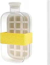 Ice Cube Bottle, 2 in 1 Touch-Free Ice Cube Tray Water Bottle with Straw, Silicone Icecube-Tray with Lid, Easy Ice Release Silicone Ice Cube Molds, for Coffee Juice (800 ml)