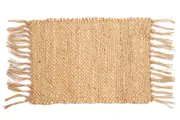 (Set of 4) Rectangle Jute Placemats Dinning Table Tableware Chandan - 30 x 45 cm - Natural Weave, Eco Friendly, Plant Based, Table Mat, Dining Placemat, Dining Room Setting, Table Protector
