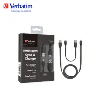 在飛比找momo購物網優惠-【Verbatim 威寶】MircoUSB 手機PVC充電傳