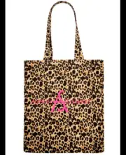 NEW Ashley Stewart NEW Hot Pink Leopard Purse Tote Bag Satchel Animal Print