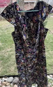 New Anthropologie The Cecily Fit & Flare Sweetheart Floral Dress Size 2X Plus