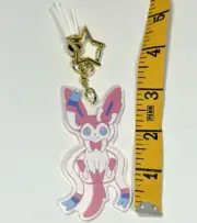 Pokemon Sylveon Keychain 3" Tassel Star Design New In Package! Eevee Backpack