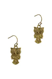 Large Owl Earrings--NES-EOWLLG
