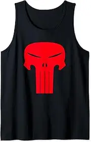 [Marvel] Punisher Simplified Red Skull Vintage Chest Logo Tank Top