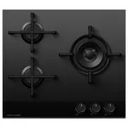 Fisher & Paykel 60cm Gas on Glass Cooktop - Black