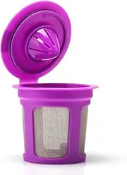 zolyet Coffee Capsules Cup Refillable Reusable Coffee with Enlarge Mesh Strainer Large Inlet Replaceme for 2.0 and 1.0 Purple