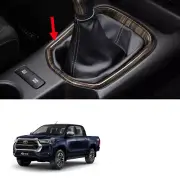 For Toyota Hilux Revo Sr5 2021 2022 Wooden Lever Plate Cover Base Manual Gear (for: Toyota)