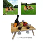 Wooden Outdoor Folding Picnic Table, Portable Table,Creative , Outdoor Table