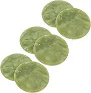 DRESSOOS Eyelash Extension Kit Glue Pads 6pcs Jade Stone Pallets Lash Supplies Prevents Glue Drying
