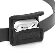 [Geekria] Earbuds Pouch with Belt Loop Compatible with Apple AirPods 4 AirPods Pro 2 AirPods Pro AirPods 3 AirPods 2, Earbud Case Belt Holster, Protective Case Cover with Clip Holder for Bag Strap
