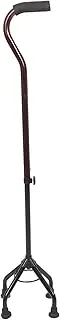 Ipetboom Aluminum Quad Cane with Small Base Adjustable Height Quad Cane Walking Stick for Men Women Seniors and Adults