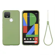 Liquid Silicone Stylish Shell for Google Pixel 4a 5G - Mint green