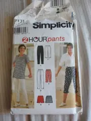 Simplicity Misses Pants Shorts Pattern 7131 Size 12-14-16 From 1996