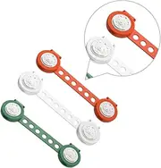 ANDRESLAD 3pcs Safety Locks Drawer Locks for Cabinet Protection Pinch Latch Guard Easy Installation Multi Function Design Red Green and White