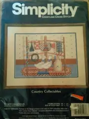 Simplicity Countless Cross Stitch Kit "Country Collectables" Geese Rug