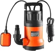 Compatible with 1HP High Flow Utility Pump - 4000 GPH submersible water pump with 31 ft. head and 10 ft. power cord for efficient water drainage