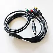 YEELAMKOK Game Console RGBS/RGB Component Cable Line Replacement Fit for Sega MD2 Game Machine