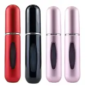4 x Refillable Perfume Atomiser 5ml Spray Pump Portable Bottles Travel