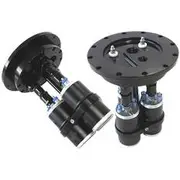 Aeroflow Billet Triple Fuel Pump Hanger - Black, AF64-4050BLK