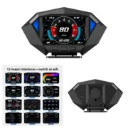 OBD2+GPS HUD Gauge Car Digital Head Up Display Speedometer Turbo RPM Alarm Temp (for: Honda Civic)