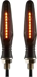 2pcs Motorbike Side Turning Indicators High Brightness Daytime Running Lights Universal Waterproof for Motorcycles Beach Bikes
