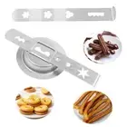 3Pcs DIY Cookie Maker Attachment Pastry Cake Mold Parts Size 5 Meat Grinder