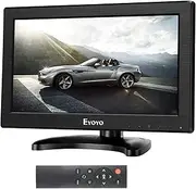 Eyoyo 12" 16:9 HD 1366x768p 600:1 160 Degree TFT LCD Monitor with HDMI VGA BNC AV Audio Speaker for DSLR PC CCTV Camera DVD Car Backup