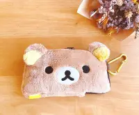 在飛比找Yahoo!奇摩拍賣優惠-日本貨 超可愛拉拉熊 rilakkuma 綿綿絨毛布面手機袋