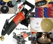 Wet Polisher Grinder 1 1/4" Half B30 Bullnose Granite Router Bit Pad DAMO Buff