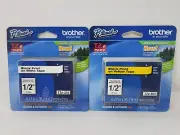 Brother P-touch TZe-231 (Black) & TZe-631 (Yellow) Tape -New/Sealed