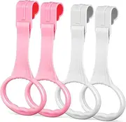 ASAKKURA 4Pcs Stand Up Rings Durable Pull Up Handles for Learning to to Install Playpen Vibrant Colors for Motor Skill Development