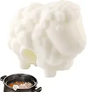 Silicone Pot Lid Lifter, Side Pot Lid Lifter - Soup Pot Steam Release Overflow Stopper | Keep Lid Open, Cartoon Animal, Cooking Assistant for Cooking and Stewing, Soup Pots