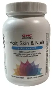GNC Women's Hair, Skin and Nails Multivitamin With Biotin For Women| 120 Tablets