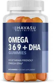 Omega 3 Gummies for Adults Boosted with Omega 6 and Omega 9 - DHA + EPA Plant-Ba