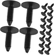 Mobestech 20pcs Trunk Clip Automotive Cars Auto Attachment Clips Internal Car Fasteners Internal Car Maintenance Clips Vehicle Retainer Clips Bumper Plugs Shield Retainer Clips Black Nylon
